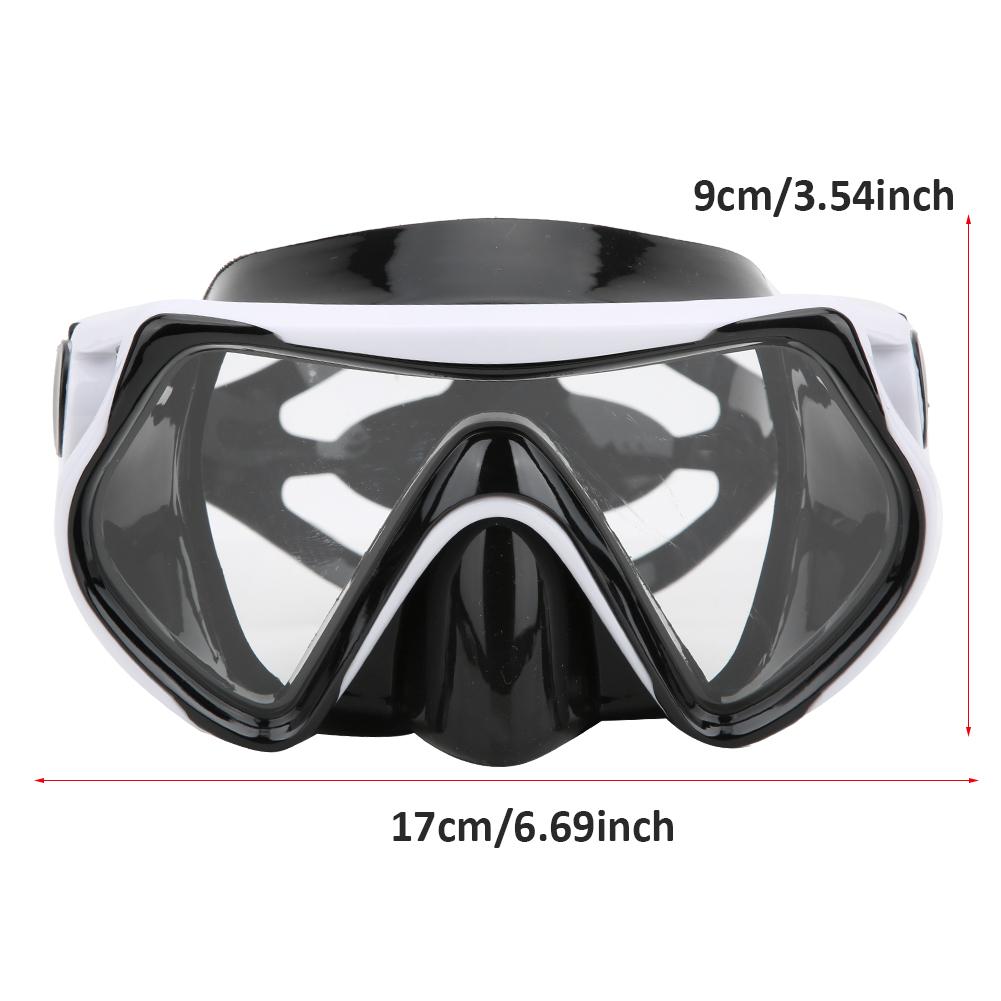 Silicone Adults Snorkeling Goggles Toughened Glass Large View Swimming Glasses Diving Equipment