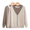 Ultra-Soft Long-Sleeve Sweater for Middle-Aged Women - Perfect for Spring & Autumn