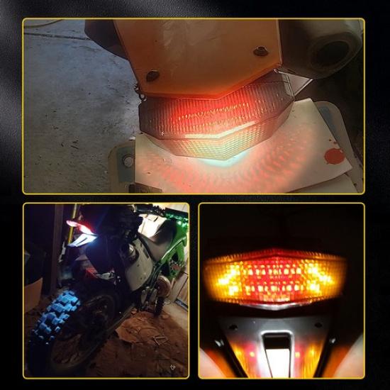 For Yamaha YZ 250 WRX 400 426 450 LED Rear Fender Brake Tail Light Dirt Off-Road