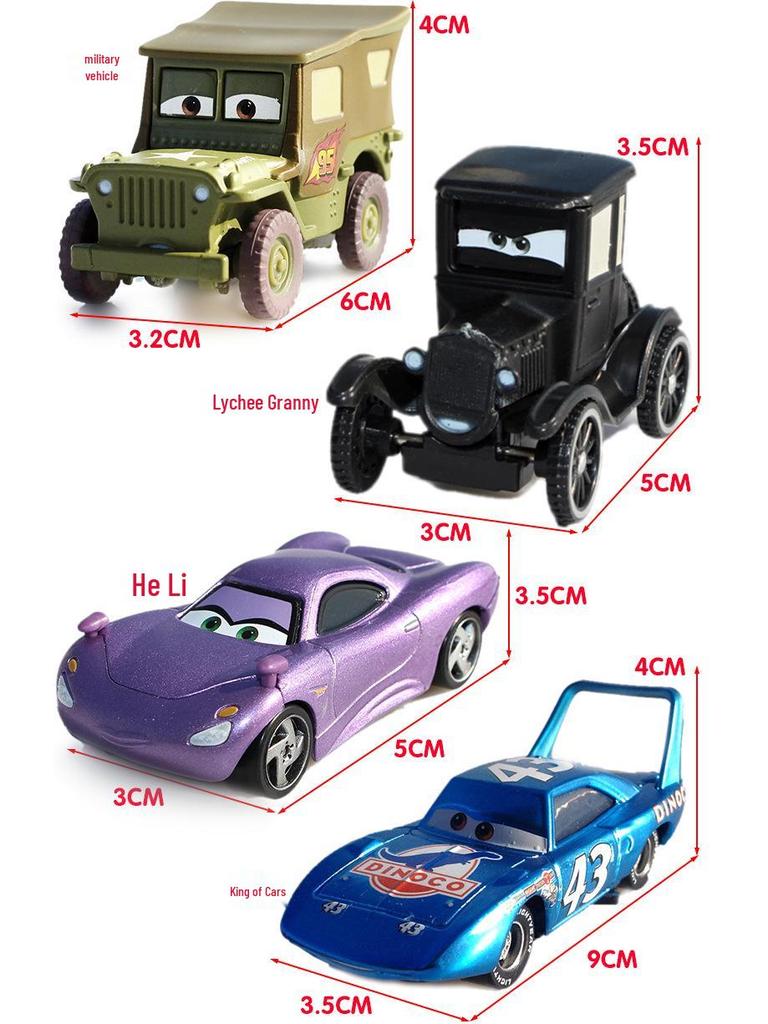 Cars 2 Mater Granny & Dr. Keno Diecast Toy Car Model