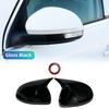 Pair Ox Horn Rear View Mirror Cover Trim for Volkswagen VW Tiguan MK1 2009-2016 Car Rearview Mirror Covers Accessory