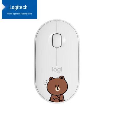 Logitech Pebble Kabellose Bluetooth Leise Maus, LINE FRIENDS Serie