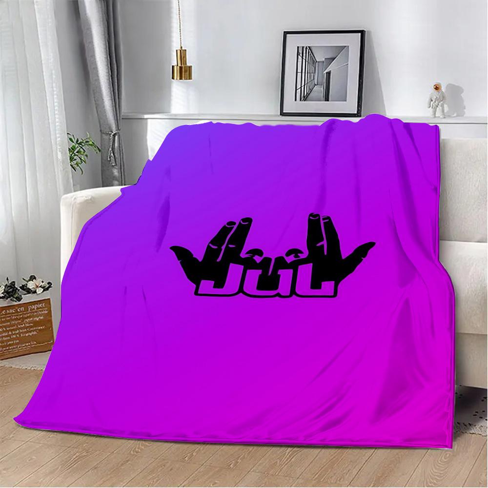 Rapper JuL C'est Pas Des Lol Printed Blanket Picnic Blankets Warm Blanket Soft and Comfortable Blanket Home Travel Birthday Gift