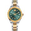 V12050016 Hellenyium Two-Tone Green Ladies Watch