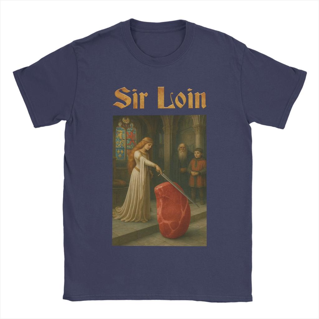 Sir Loin TShirt Summer Fashion T Shirts Couple 100 Cotton Comfortable Oversize Top Tees Short Sleeve Y2K Fun Tshirt