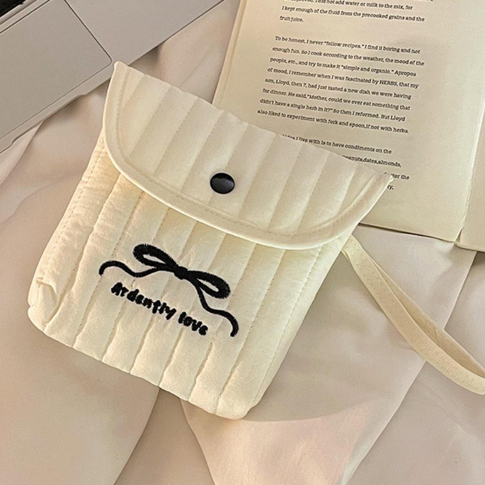 New Bow Period Bag Large Capacity Portable Sanitary Napkin Storage Bag Multifunctional Tampon Holder Girl