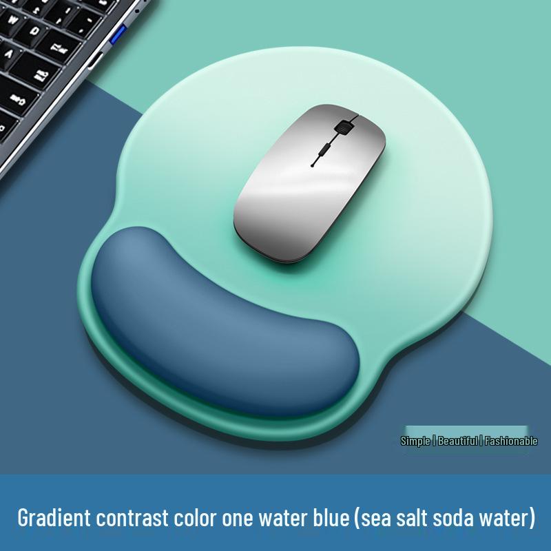 Women's Gradient Color Wrist Rest Mouse Pad & Keyboard Hand Rest for Office