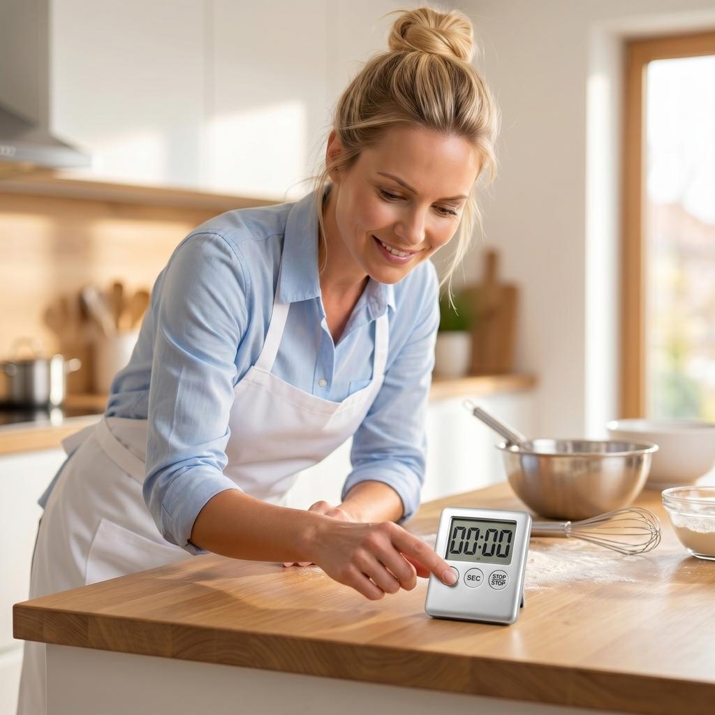 Digital Kitchen Timer, Countdown Timer for Cooking and Baking, Easy To Set