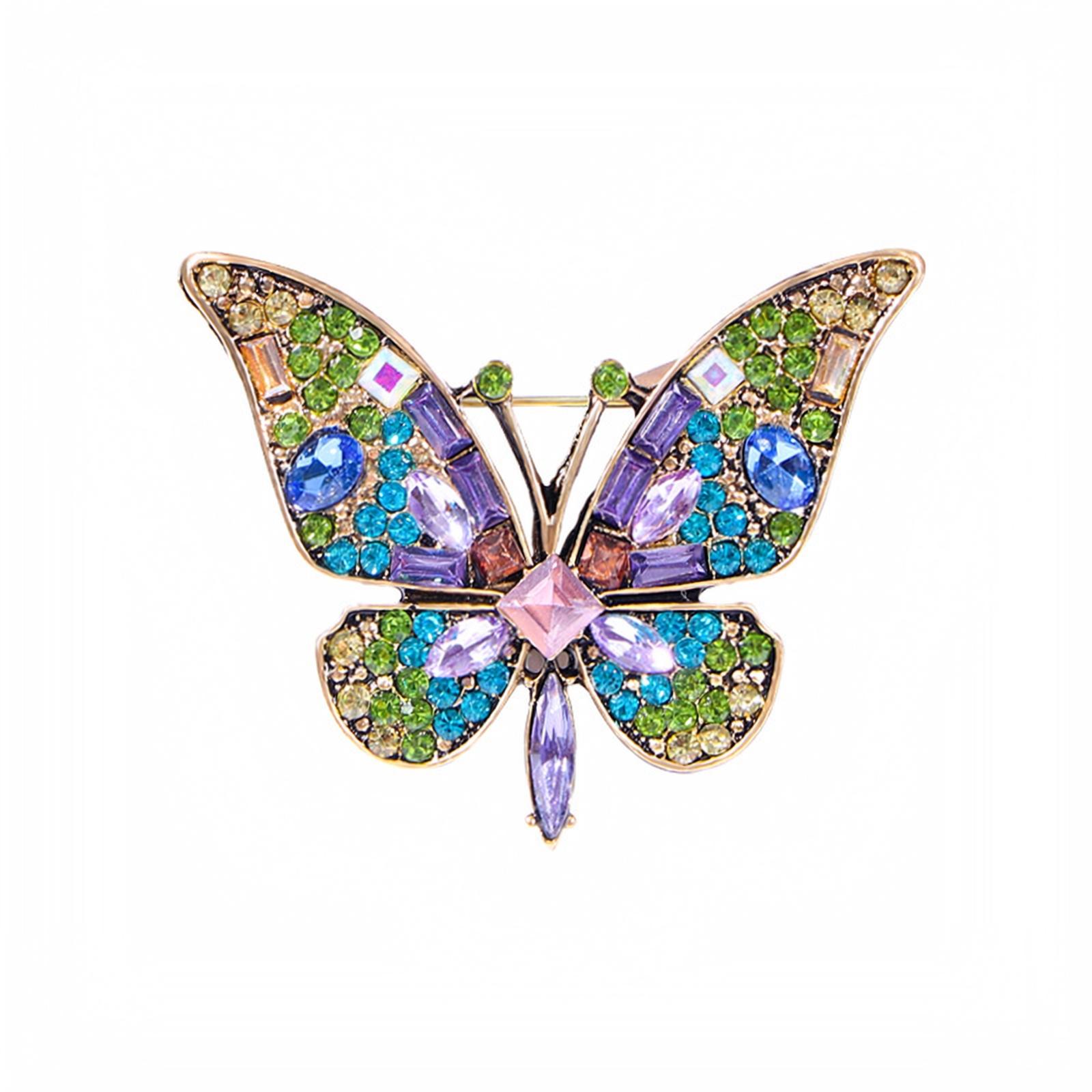 Fashion Butterfly Brooch Pin for Women Design Lapel Pin for Dress Coat one size