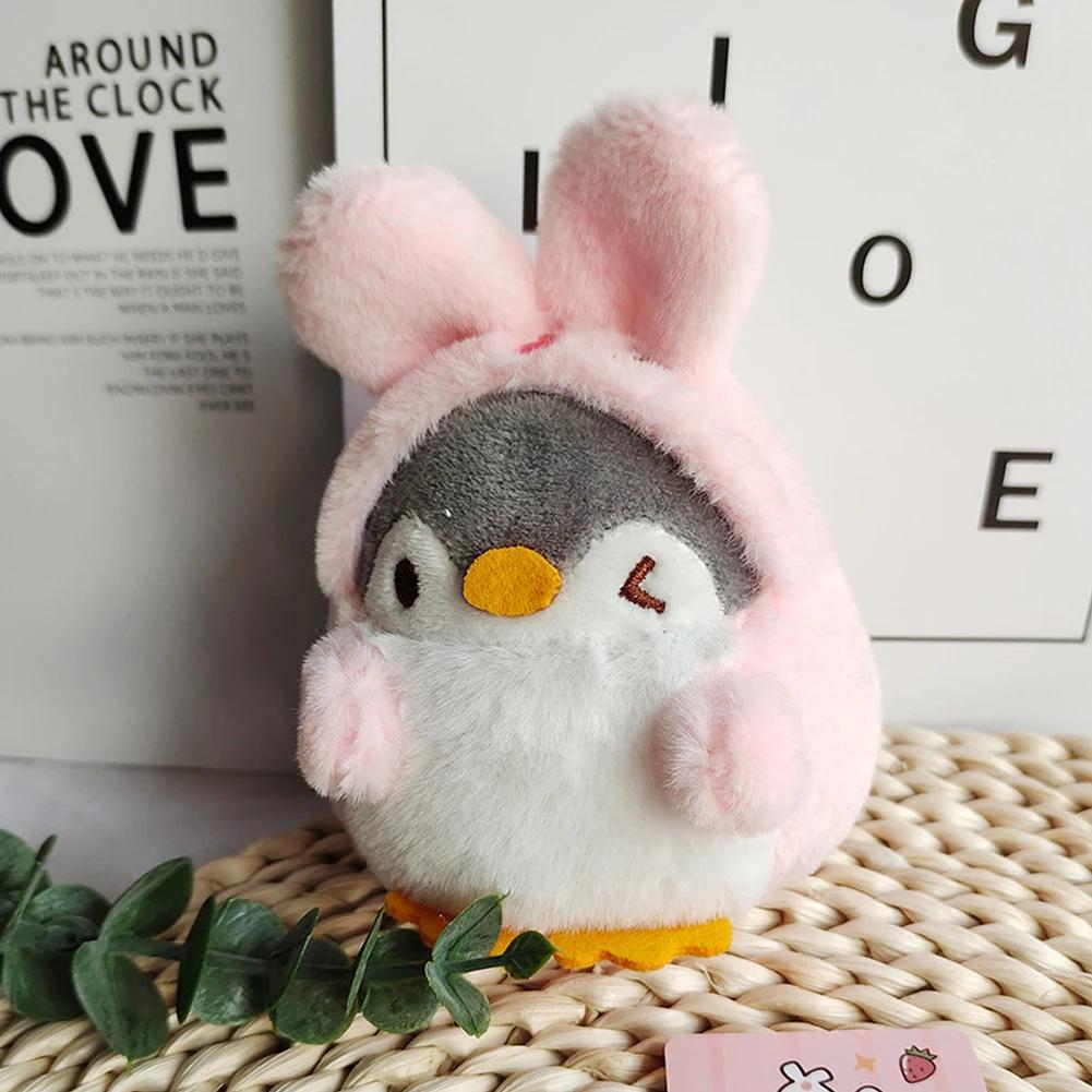 Cute Cartoon Penguin Stuffed Plush Dolls Toys Key Ring Bag Pendant Kids Toy Birthday Gifts Mini Animal Plush Doll Keychain