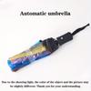umbrella Colorful transparent automatic umbrella Travel lightweight folding umbrella Wind and rain resistant three fold umbrella