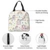 Cute Unicorn Rainbow Star Pattern Insulated Lunch Bag for Women Kids Portable Food Boxes Thermal Lunch Box Tote