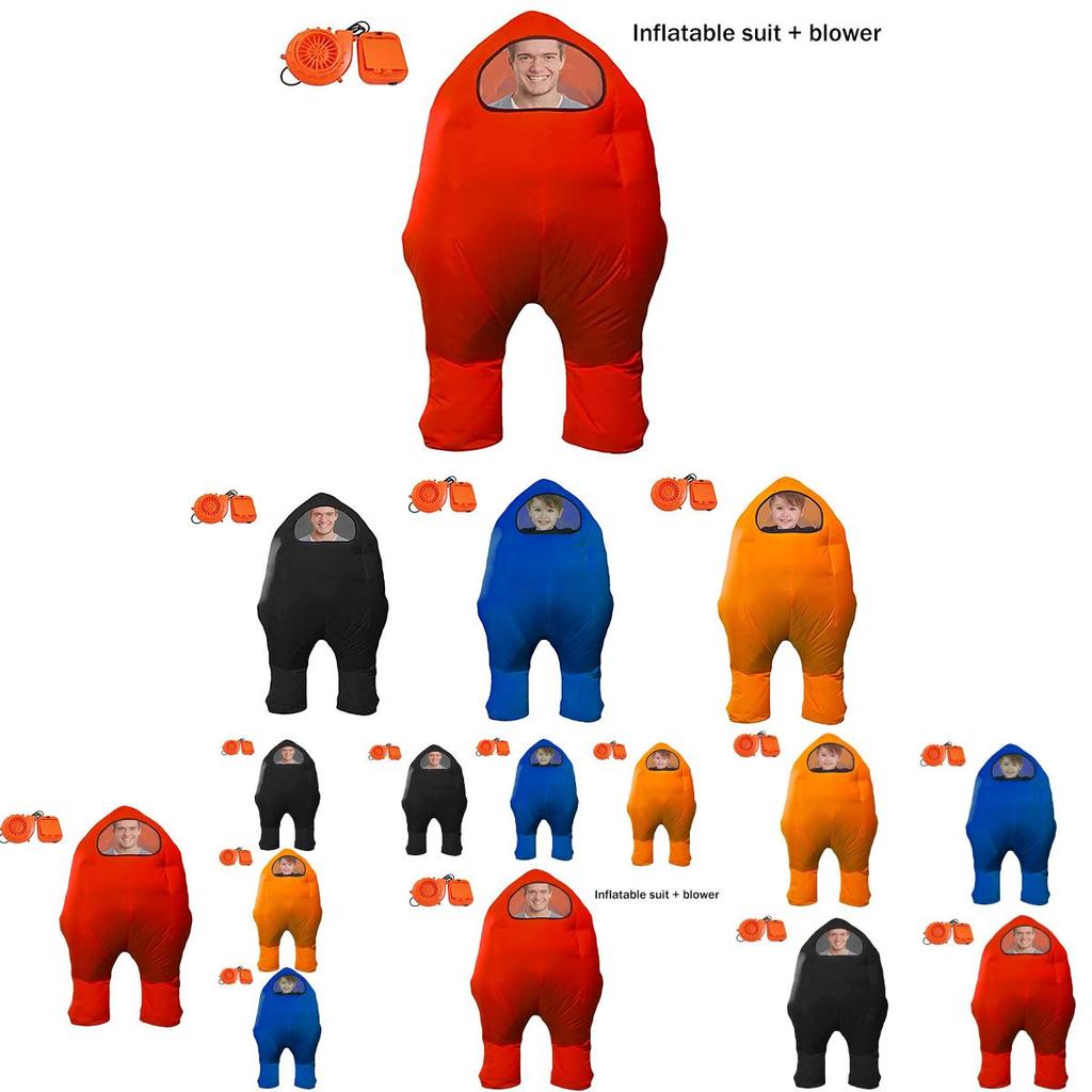 Kostium dmuchany skafander kosmiczny Among Us na cosplay i imprezy Halloween