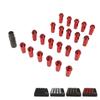 22PCS Tapered Lug Nuts with Nut Sleeve Key Alloy Steel  Forged Lock Nut Replacement for TOY