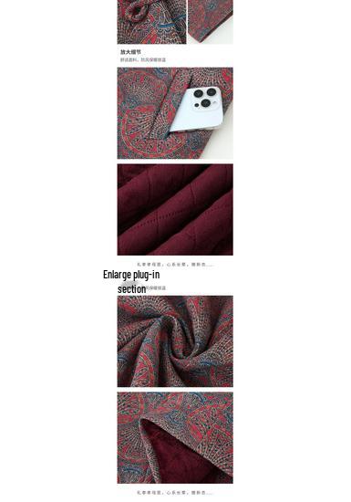 Stylish Grandma's Winter Cotton Jacket: New Padded Outerwear for Middle-Aged & Elderly, Plus Velvet for Extra Warmth