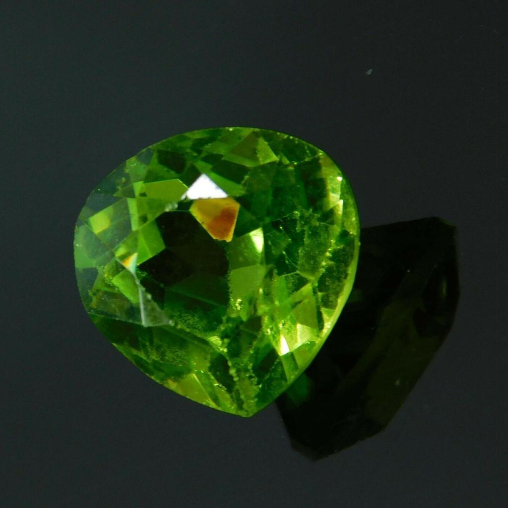 8.00 Ct NATURAL Green Peridot   Stone Loose Gemstone PEAR CUT Faceted