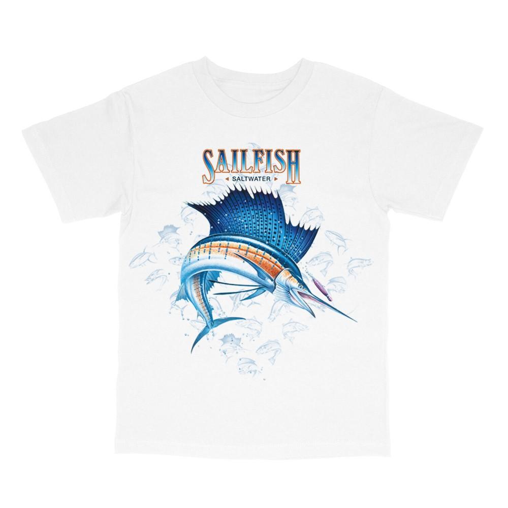 Sailfish Diamond Mens Short Sleeve Fishing Salt Water Outdoors Tee 22196 Unisex T-Shirt