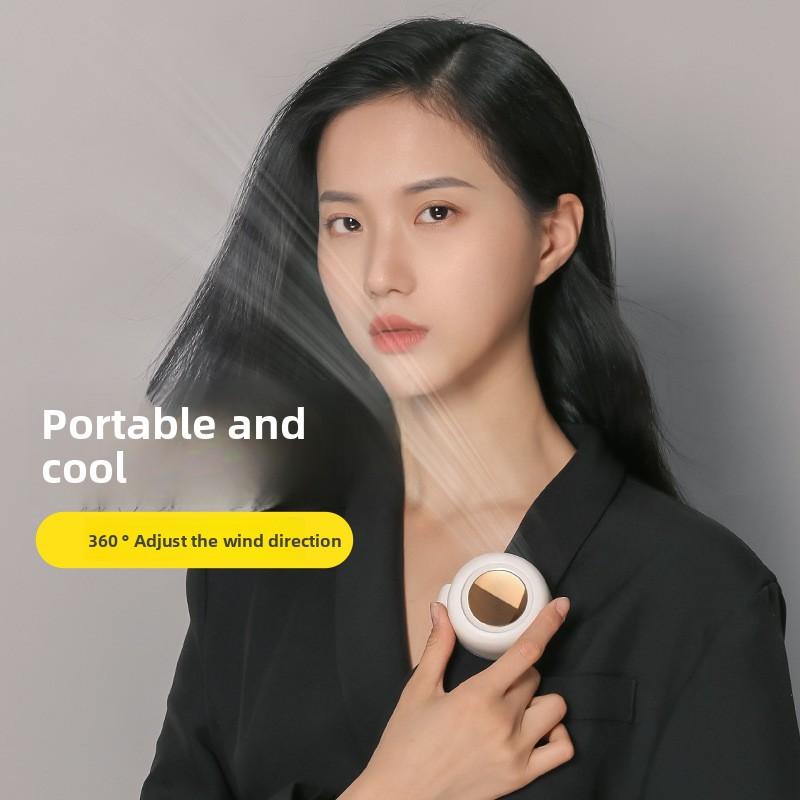 Small Whirlwind Usb Small Fan Clip Fan Clip Collar Hanging Waist Portable Buckle Fan
