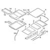A03E-4Pcs Front Sunroof Guide Rail Slide 54 10 2993888 For BMW E84 X1 2009-2015 Sunroof Curtain Sliding Bracket