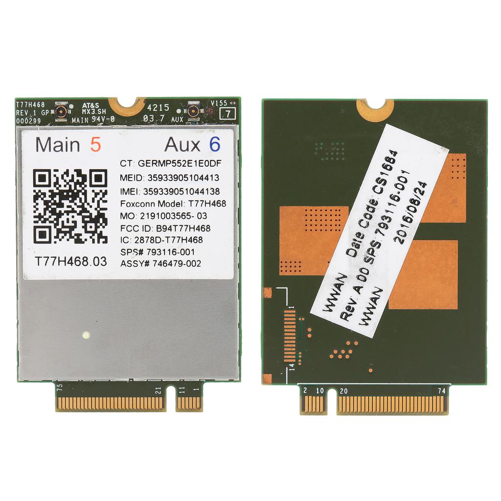 Wireless Network Card for HP LT4211 4G Module LTE WWAN Board 793116-001 T77H468 M.2
