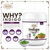 ANSH Indigo & Natürliches Henna-Pulver für die Haarpflege (Je 200g) | 100% Natürlich, Chemiefrei, GVO-Frei | Haarfarbe & Spülung Kombi | Haarfarbe f