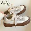 2024 New Women's Vulcanize Shoes Retro Korean Style All-match Platform Casual Comfortable Sneakers Fashion Spring Autumn