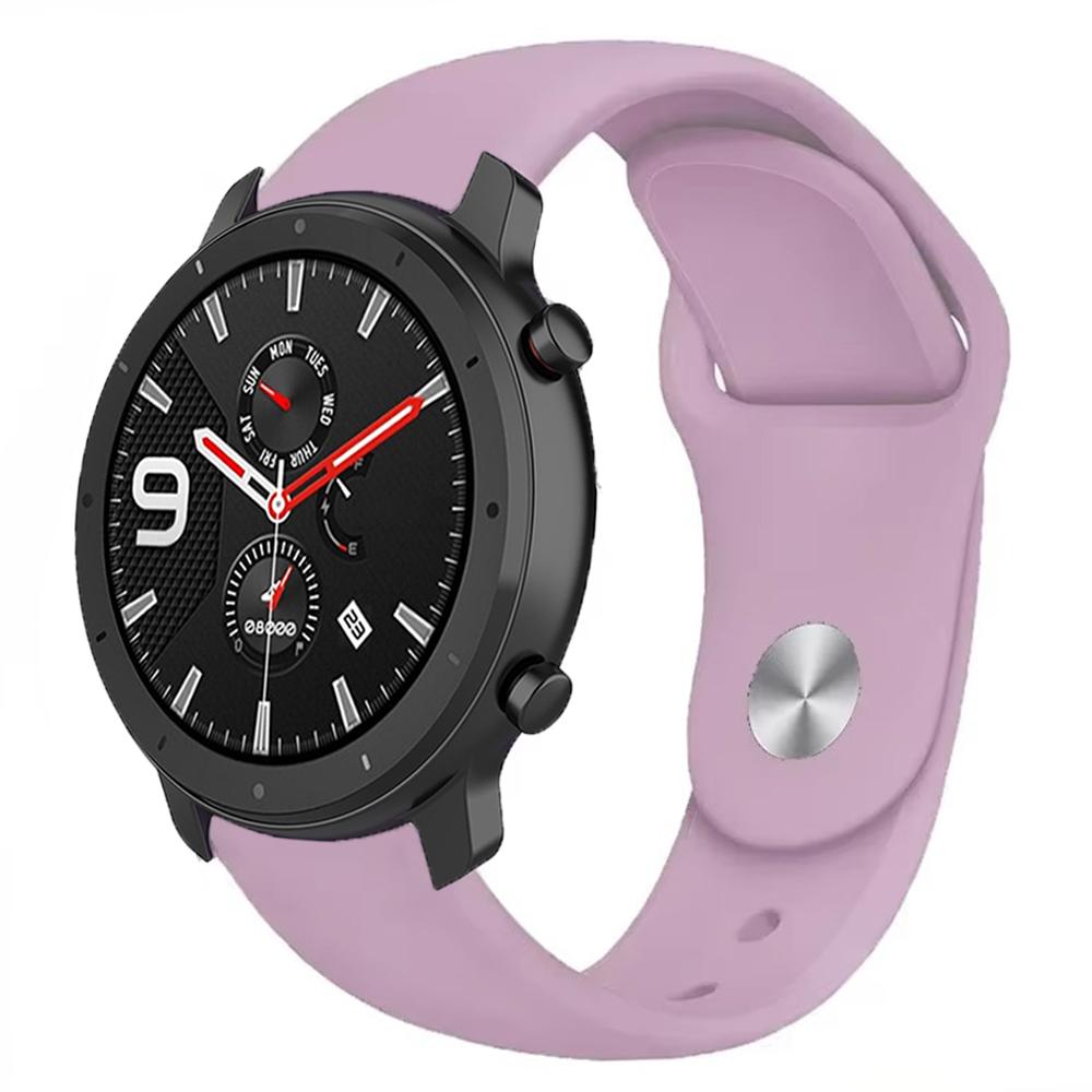 22mm 20mm Silicone Strap for Amazfit GTR 47mm/Balance 2 1/Bip 6 5/GTR 3pro Sport Bracelet for Amazfit Active 2/GTS 4 Mini 3 Band