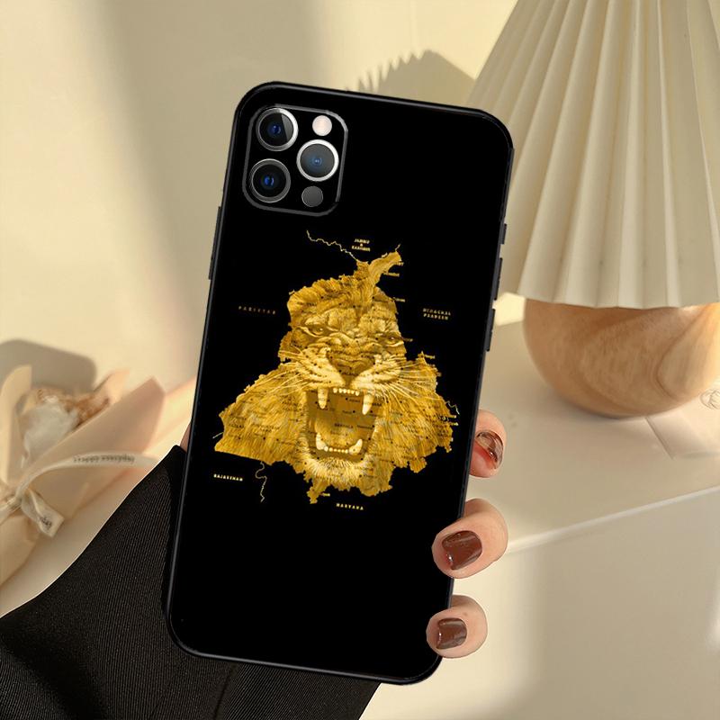 Punjab Map Phone Case For iPhone 14 16 15 11 12 13 17 Pro Max 13 mini 15 16 Plus 16e 17 Air Cover Funda