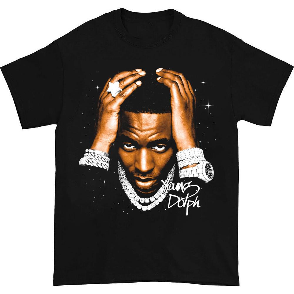 Коллекция Young Dolph Подарок с подписью Для фанатов S to 5XL Футболка GC1557 Унисекс Футболка XXL