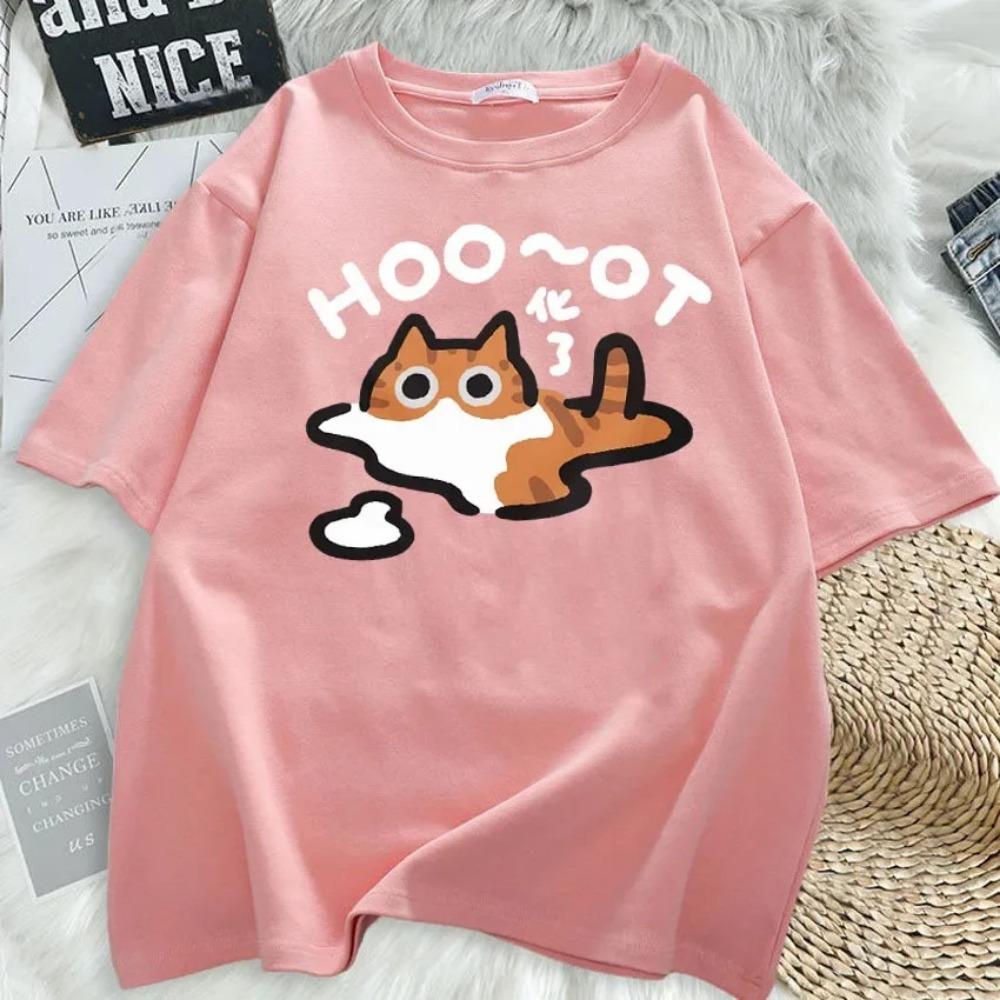 Cartoon Printed Short-sleeved T-shirt Summer Comfortable Pregnant Women Loose Top