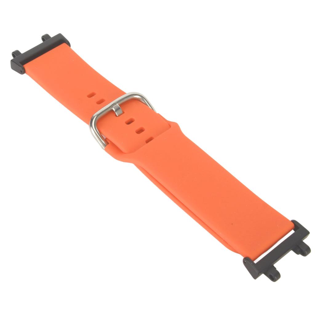 Soft Silicone Watch Strap Adjustable Replacement Band Accessory Fit for Amazfit T Rex 2 Smart Watch Orange