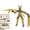 Electroplate Metallic Texture Lucky 13 Doll Figure Movable Joint Puppet Joint Magnetic Building Block 3D Assembled Boy Toy Gift