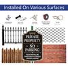 Private Property No Parking Violators Will Be Towed Away at Vehicle Owner's Expense Sign 12" x 18" Metal Rust-Free Aluminum UV Protected Sturdy 2