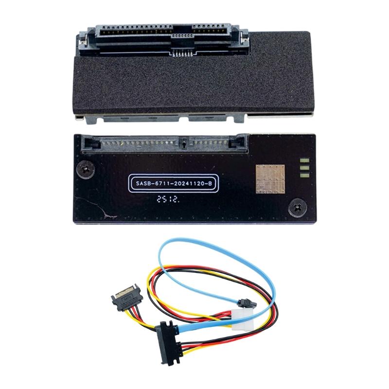 

Toolless Install 29Pin to 7+15 22Pin SATAs SASs Hard Drive Converters Adapters Card ABS Construction for Multiple Devices 1