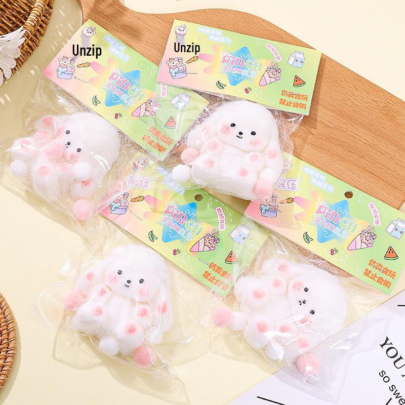 Xiaohongshu-Inspired Super Soft Lop-Eared Rabbit Plush - Squishy, Slime-Like Texture for Ultimate Comfort and Stress Relief