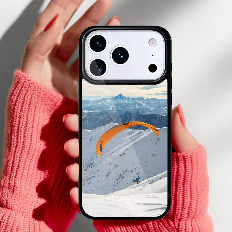 Paragliding Sport Phone Case for iPhone 17 Air 16e 15 14 13 Pro Max Back Cover for 12 11 Pro Coque