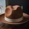 Hot Selling Cowboy Hat Wool Felt Top Hat Western Gentleman Hat Felt Hat Jazz Hat Men's Winter Hat