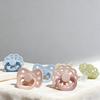 Food Grade Dummy Soother Pacifier Adorable Flower / Bowknot Shaped Pacifier For Newborns Make Of Silicone