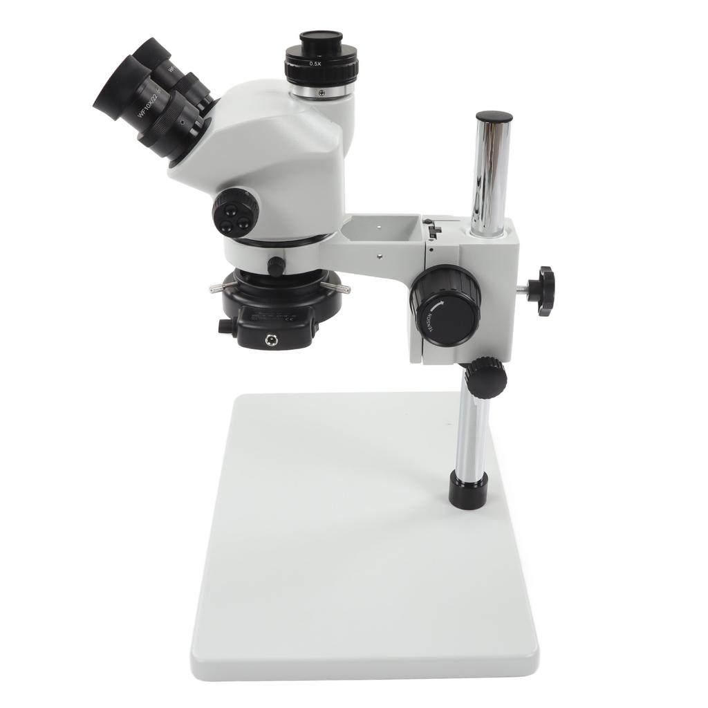 Trinocular Microscope 24MP 1080P 3.5X To 50X Continuous Zoom Stereo Trinocular Microscope with LED Lamp 100‑240V UK Plug