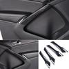 Inner Door Armrest Panel Cover Trim ABS Carbon Fiber For Volkswagen Tiguan 10-16