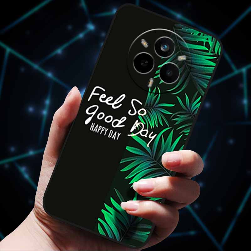 For Realme 14 Pro 5G Case 14Pro+ Soft Silicone Bumper 3D Flowers Emboss Phone Cases for Realme 14 Pro+ Plus Back Covers Shells