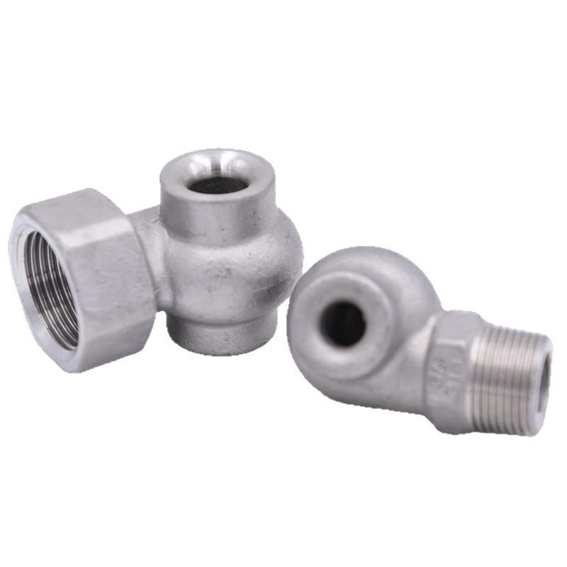 Stainless Steel High Flow Vortex Atomizing Spiral Nozzle with Hollow Cone and Threaded Spray.