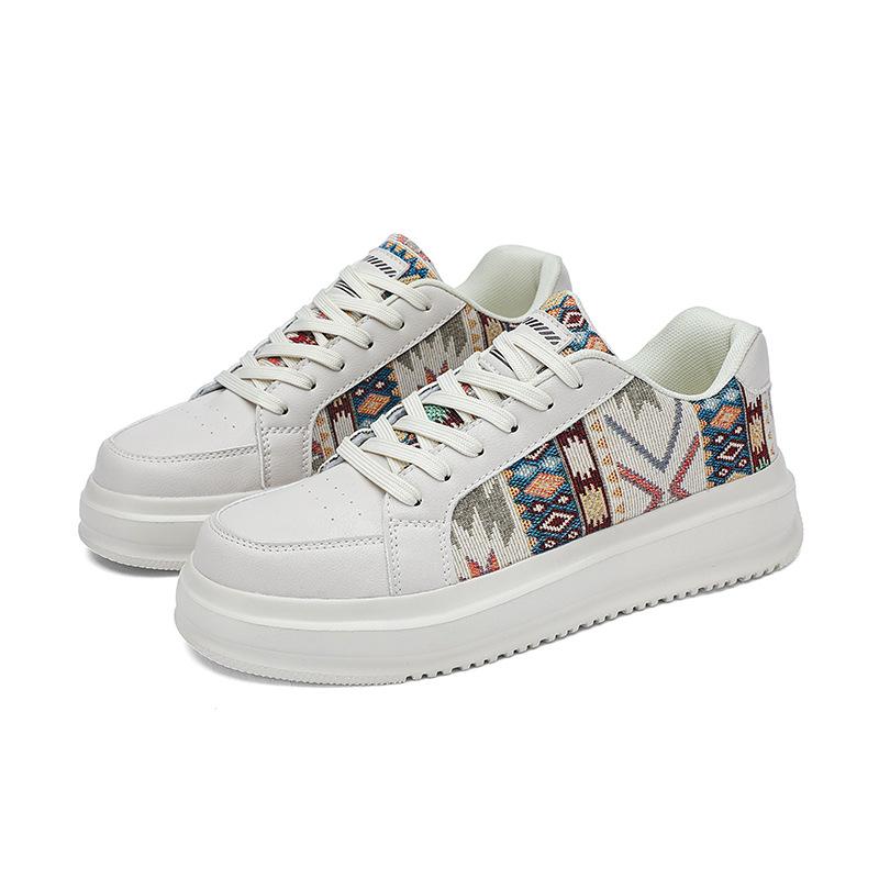 

Мужские кеды большого размера, новые повседневные туфли на четыре сезона, модные спортивные туфли с низким верхом, ретро этнические трендовые туфли для мужчин 47