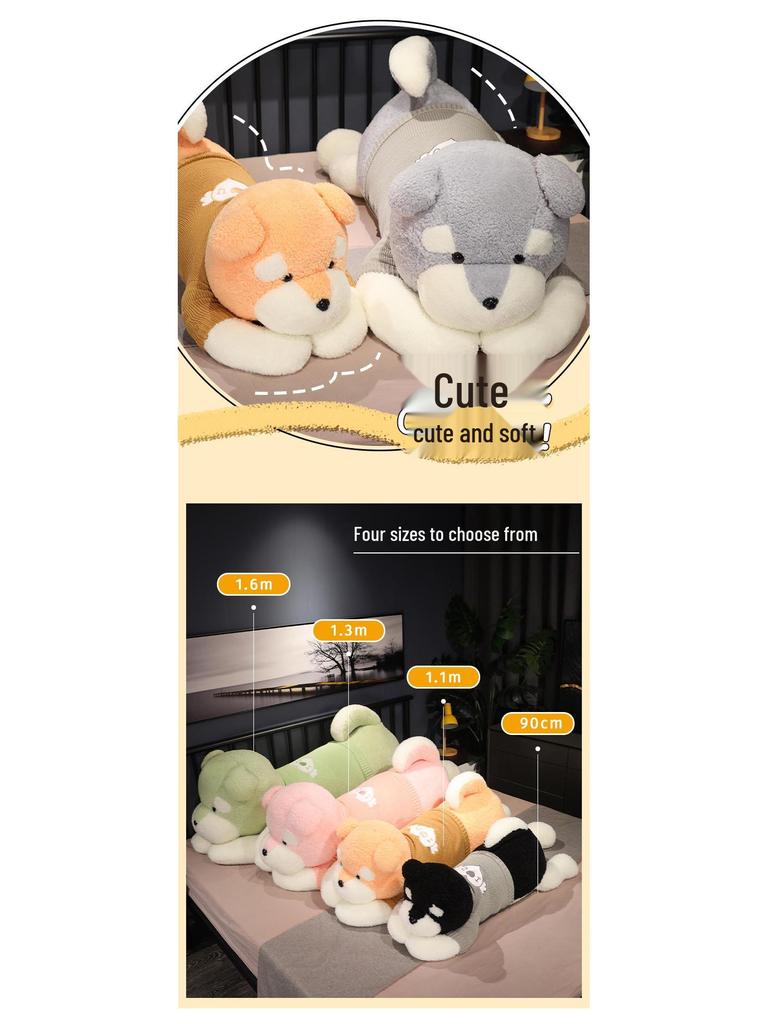 Niedliches Hundeplüsch Schlafkissen - Welpenpuppe Geschenk für Mädchen