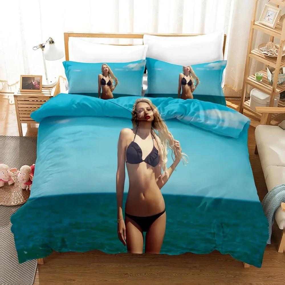 Bikini Beauty Strand Bettwäsche Set Für Schlafzimmer Weiche Moderne Tagesdecken Bequeme Kinder Bettbezug Steppdeckenbezug Und Kissenbezug