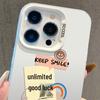 Good Luck Sticker for iPhone 13/14/16 Pro, 15 Pro Max, and 17 Cases - Apple Silver
