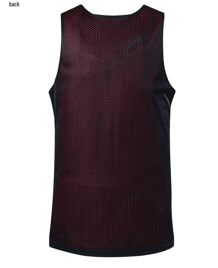 Reversible Mesh Basketball Jersey - Plus Size; Lightweight, Breathable Sports Vest for Training and Competition.