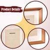 Double Medals Display Case Box Gifts Tabletop Decor Collectible Photo Frame Wood for Patches Runners