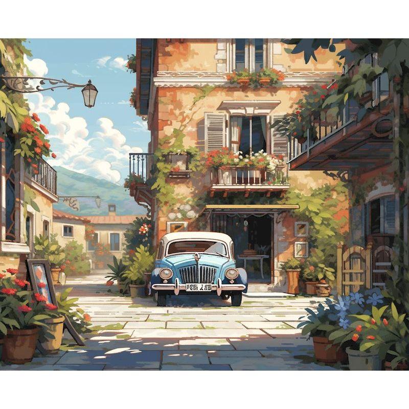 CHENISTORY Oil Painting Seaside House Drawing On Canvas HandPainted Art Gift DIY Pictures Coloring By Number Kits Home Decoratio