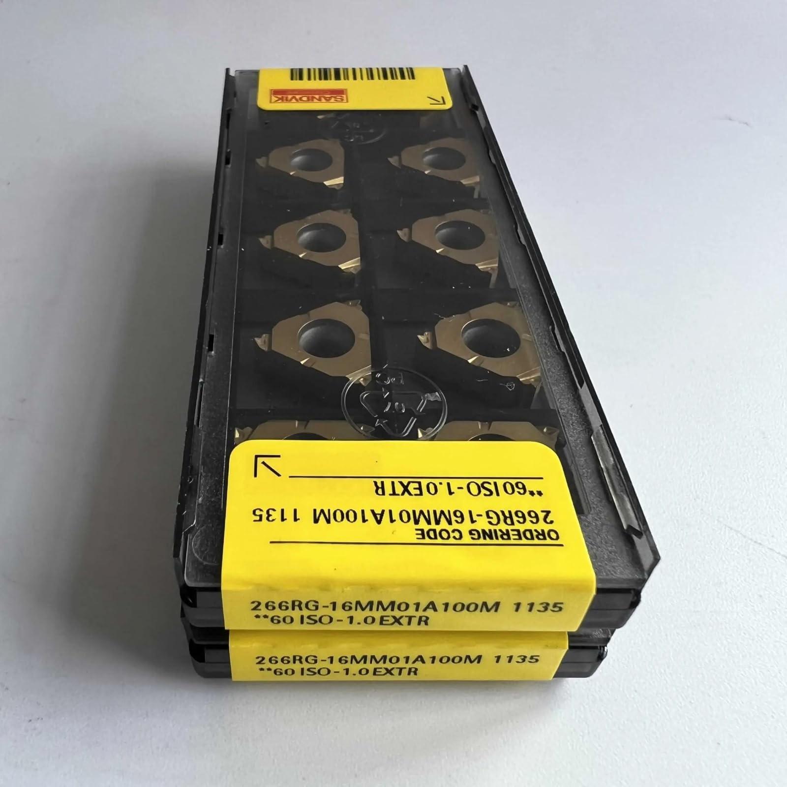 

Original Sandvik / 266RG-16MM01A100M 1135 / CNC lathe carbide blade 10 PCS